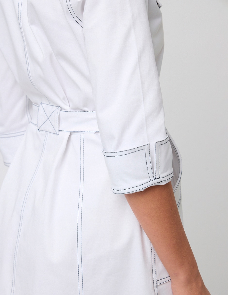 Vestido midi casual Linea Pura Niza para mujer