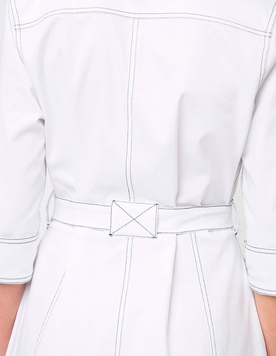Vestido midi casual Linea Pura Niza para mujer