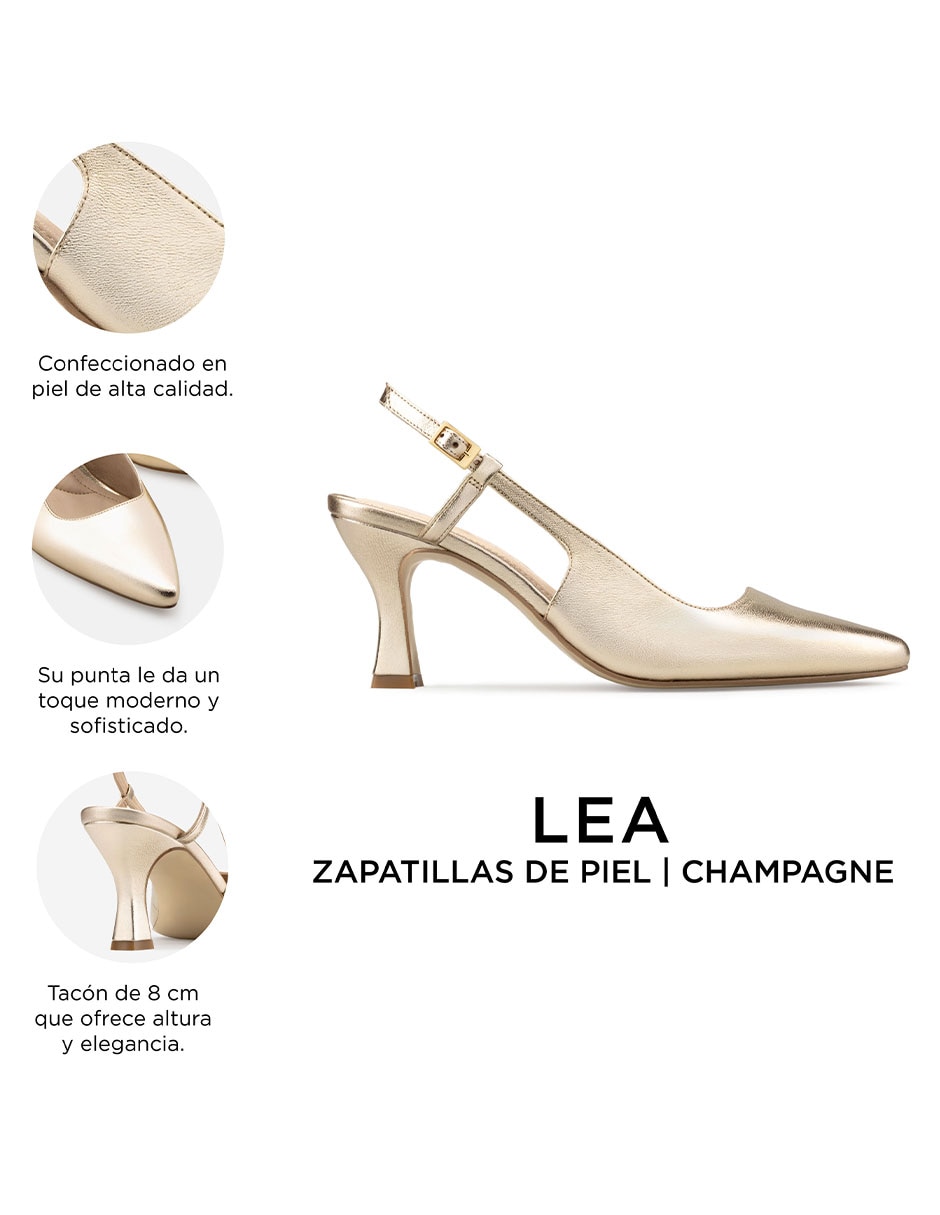 Zapatilla de piel Davenia