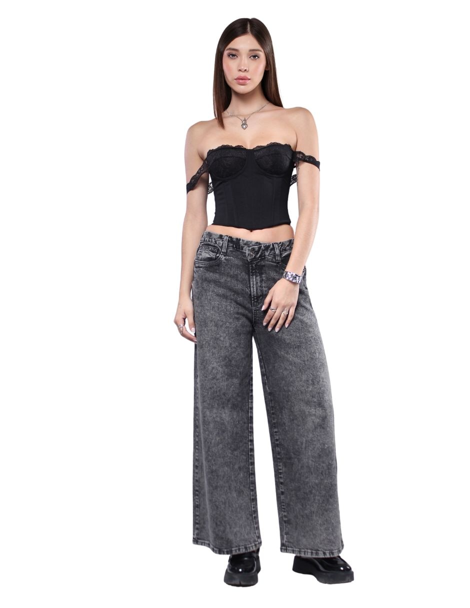 Jeans carpenter wide leg Savi Jeans para mujer