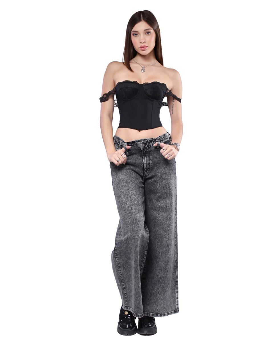 Jeans carpenter wide leg Savi Jeans para mujer