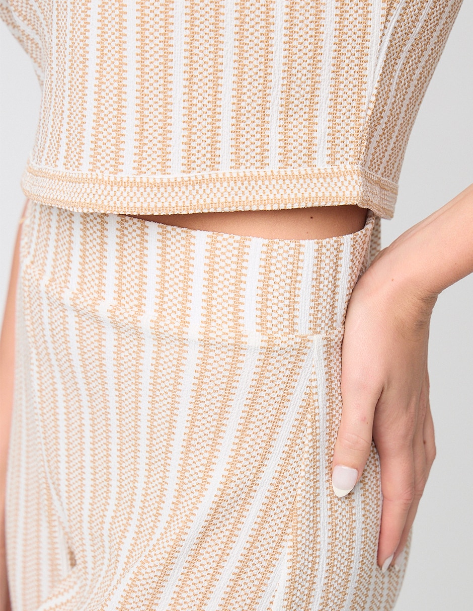 Blusa Linea Pura manga corta para mujer