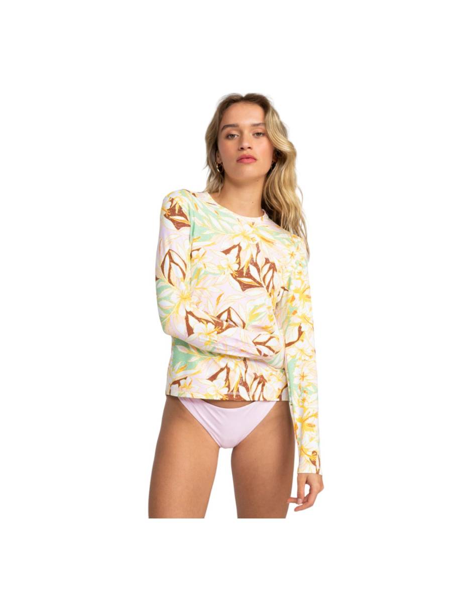 Traje de baño completo estampado floral para mujer
