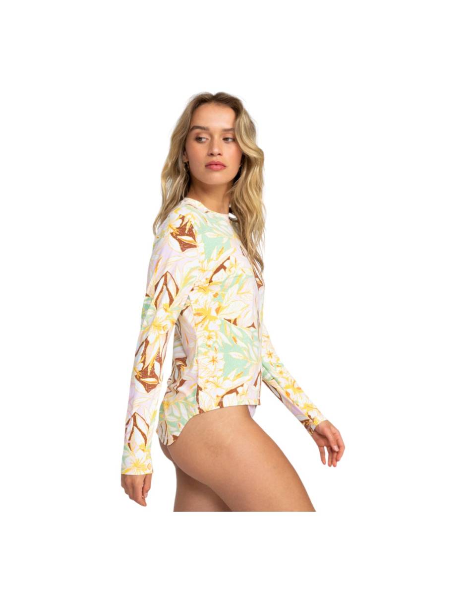 Traje de baño completo estampado floral para mujer 2