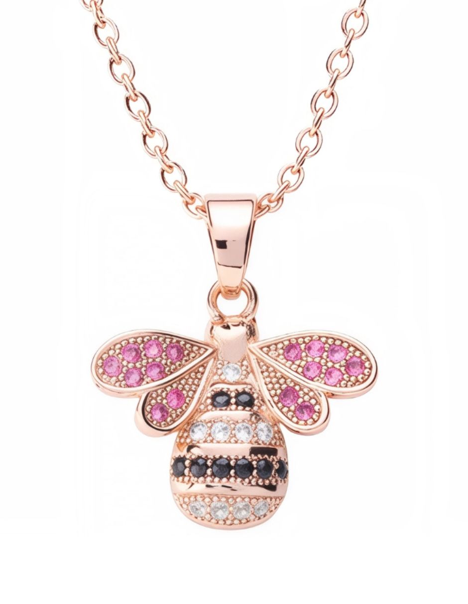 Collar con dije de abeja Yoiko Mielia 18 K