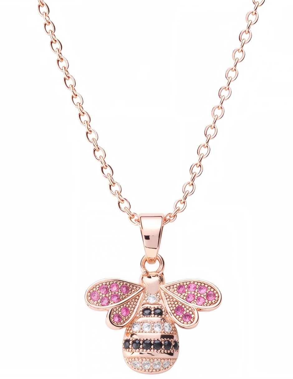 Collar con dije de abeja Yoiko Mielia 18 K
