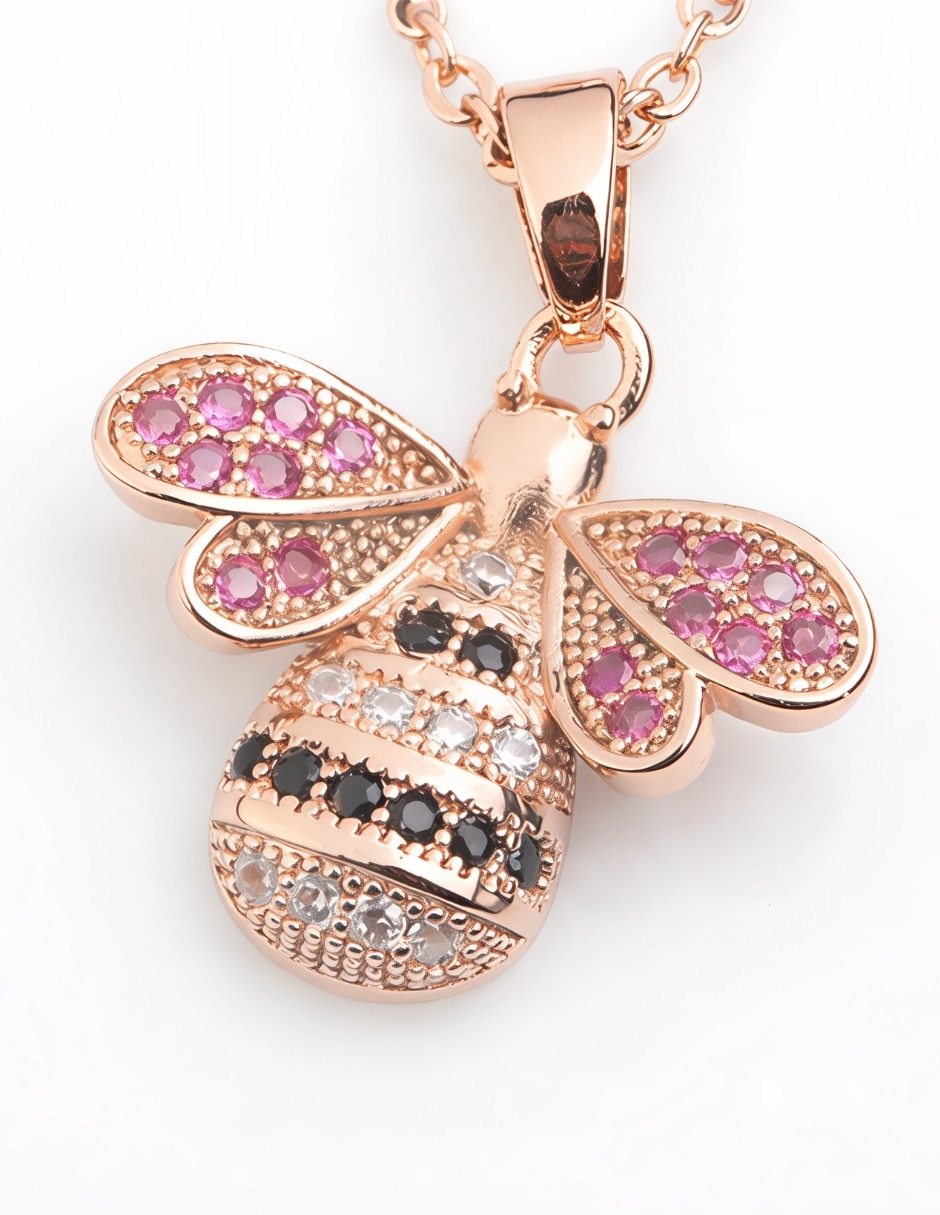 Collar con dije de abeja Yoiko Mielia 18 K