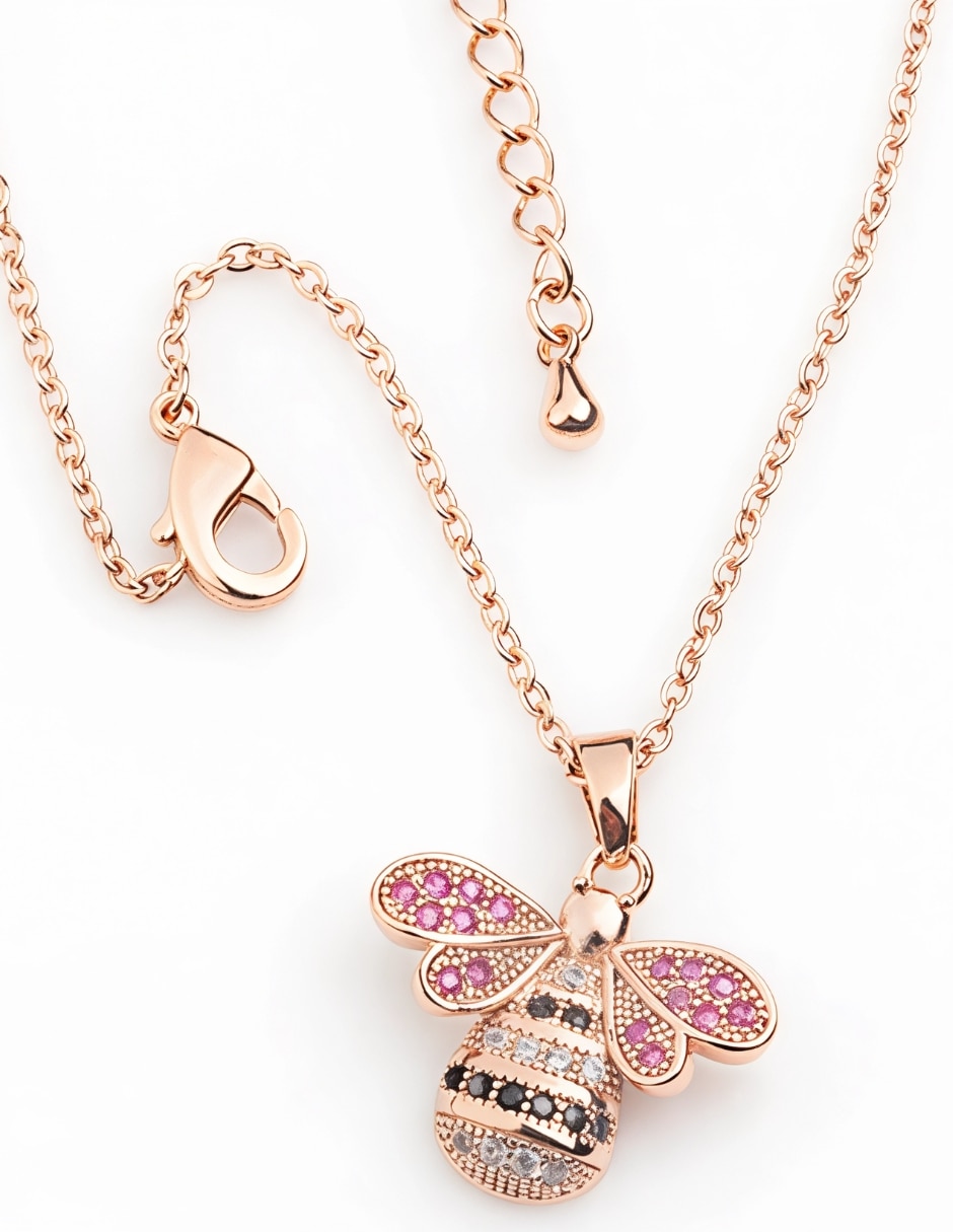 Collar con dije de abeja Yoiko Mielia 18 K