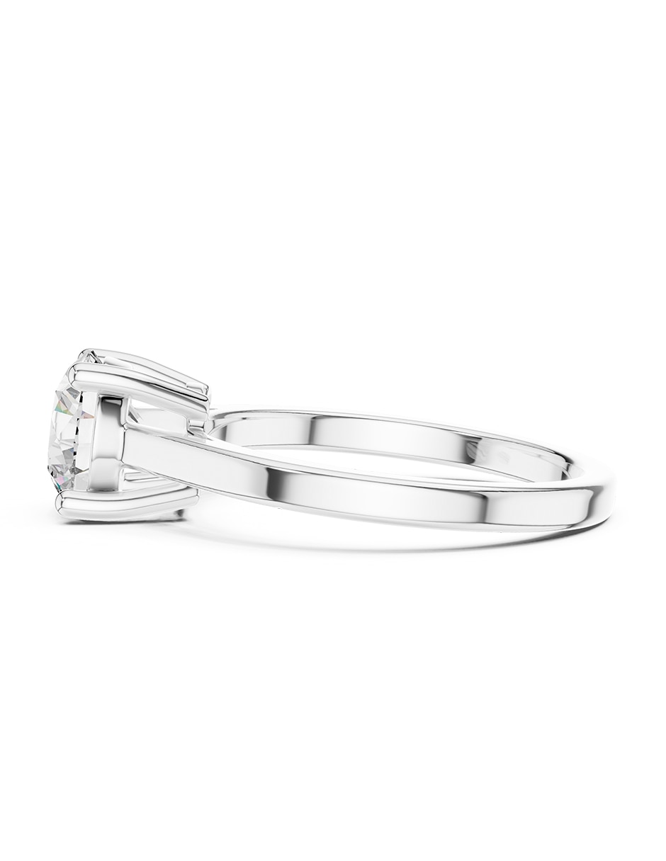 Anillo de compromiso de Oro 9 K Zirconia cúbica 5