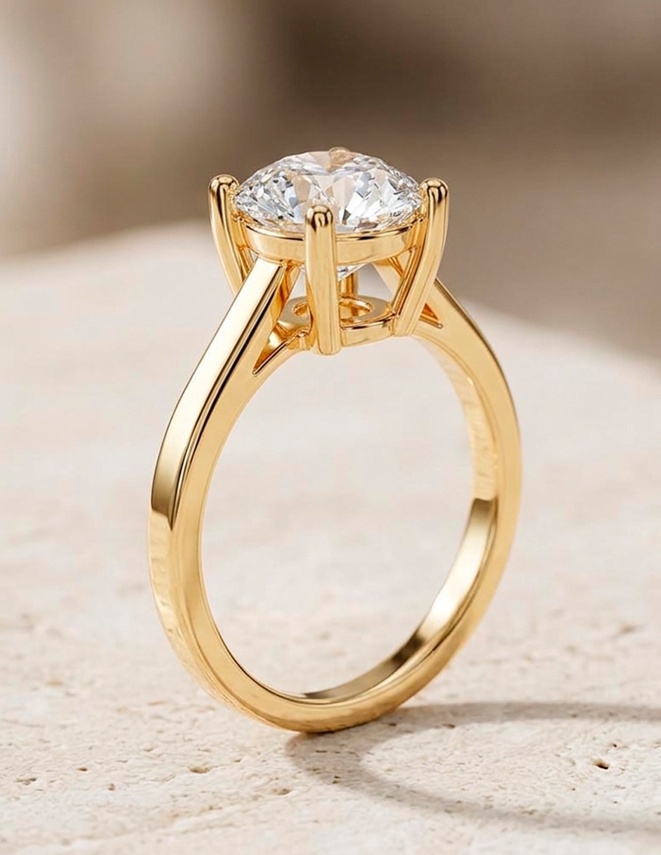 Anillo de compromiso de Oro 14 K Amore Mio