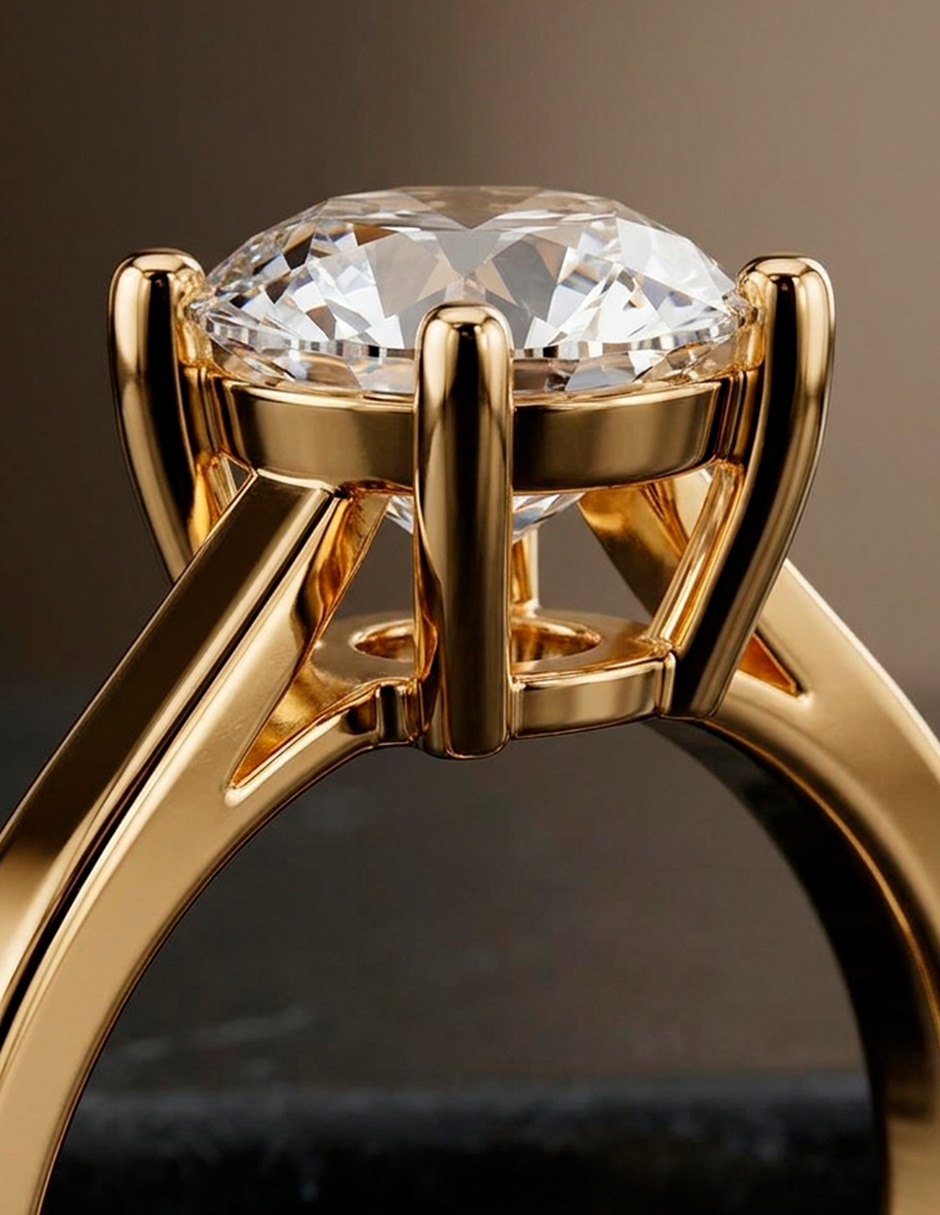Anillo de compromiso de Oro 14 K Amore Mio