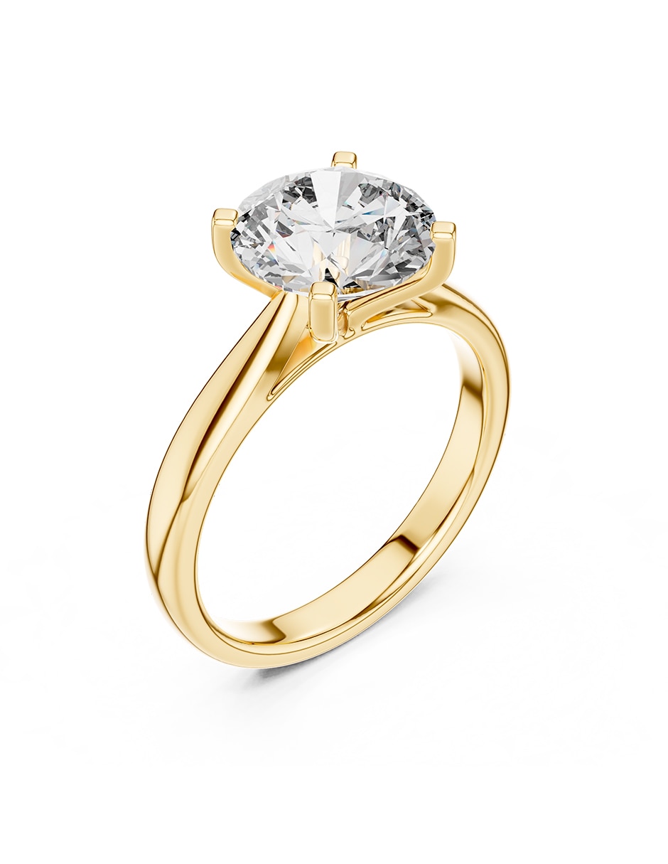 Anillo de compromiso de Oro 14 K Amore Mio