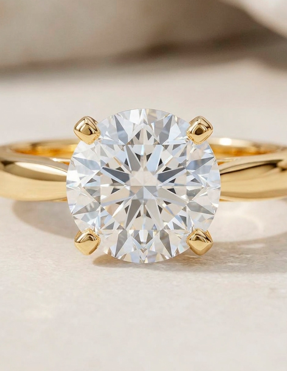 Anillo de compromiso de Oro 9 K 8
