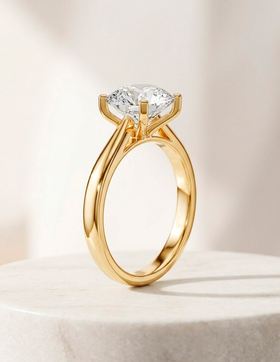 Anillo de compromiso de Oro 9 K 10