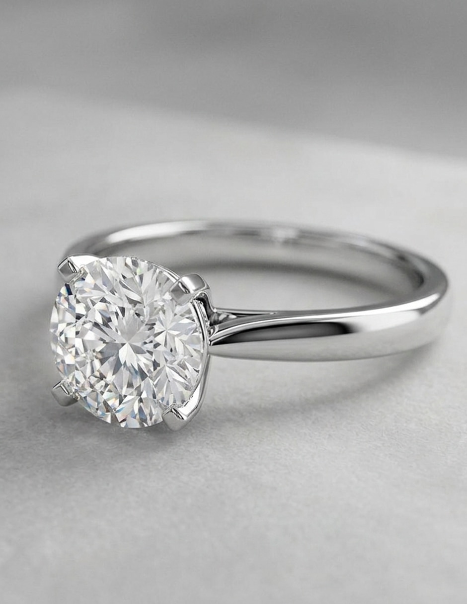 Anillo de compromiso de Oro 14 K 10