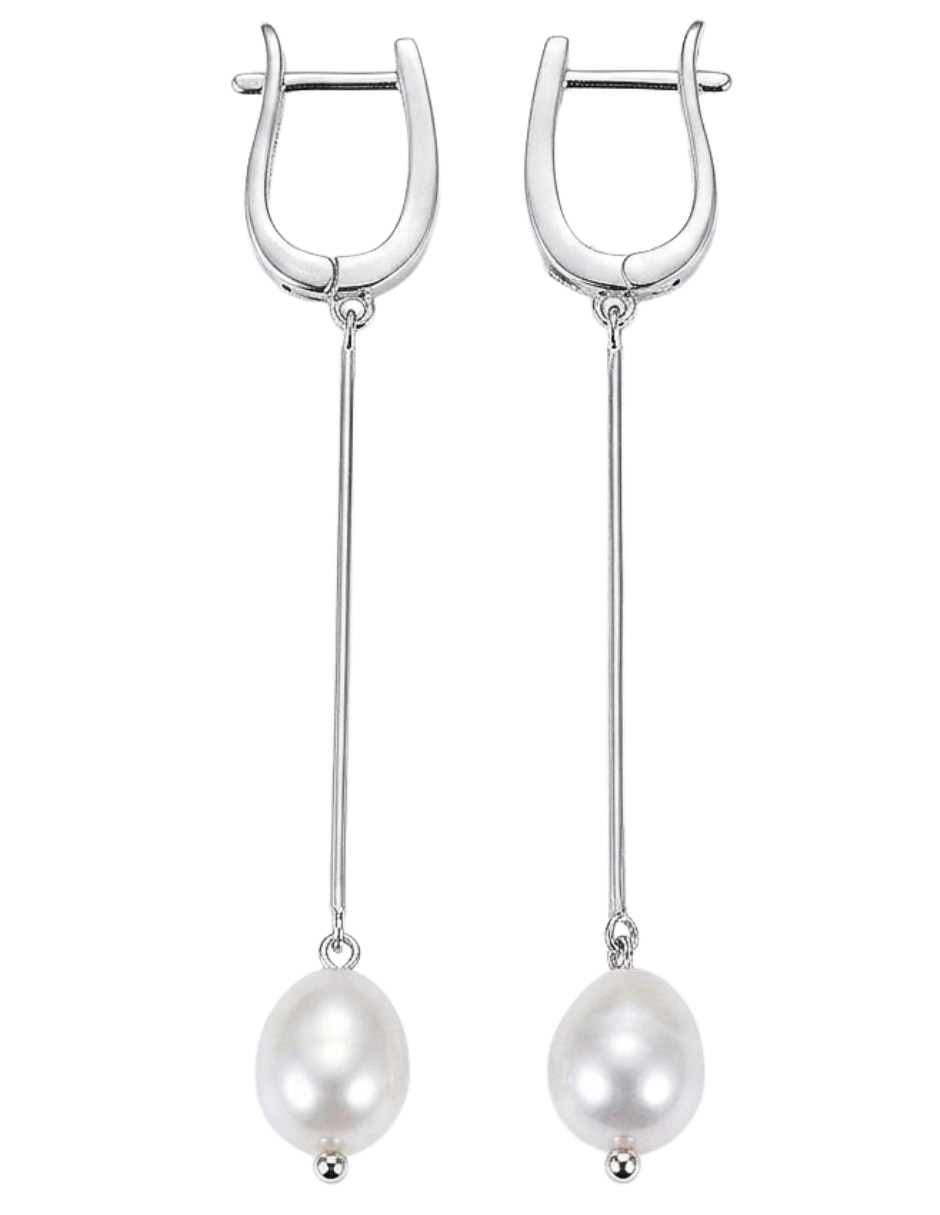 Aretes cortos de plata P 925 con acabado brillante zirconia cúbica 5