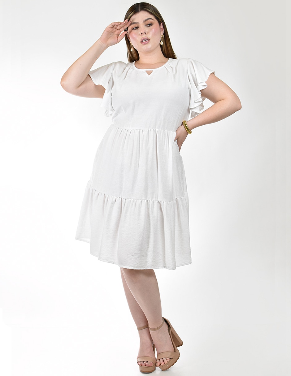 Vestido a la rodilla casual para mujer 4