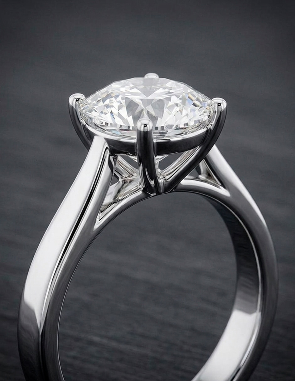 Anillo de compromiso de Oro 18 K diamante de laboratorio 7