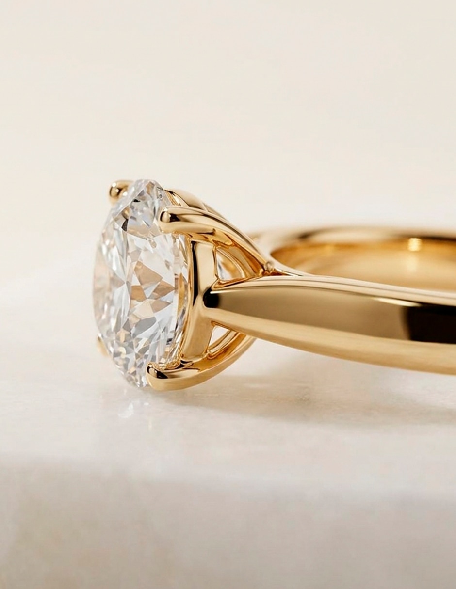 Anillo de compromiso de Oro 18 K 8