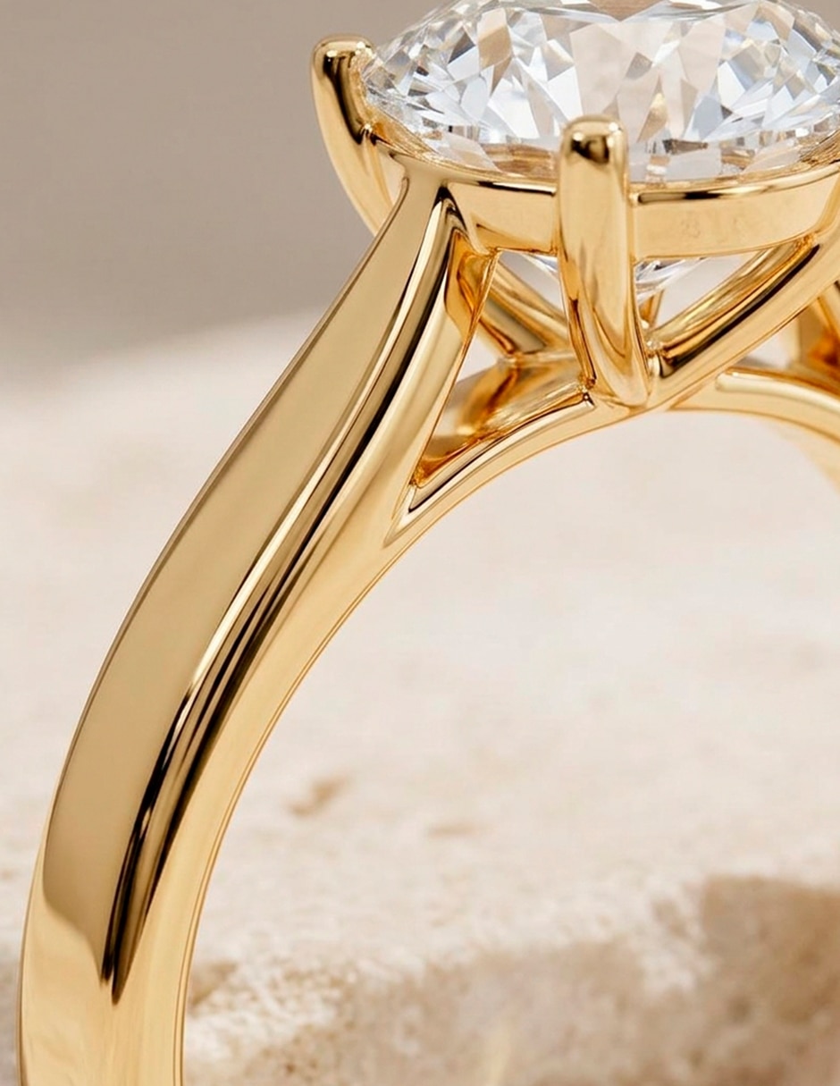 Anillo de compromiso de Oro 9 K Amore Mio