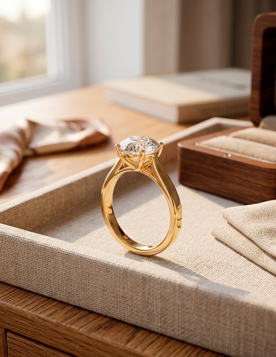 Anillo de compromiso de Oro 18 K Amore Mio
