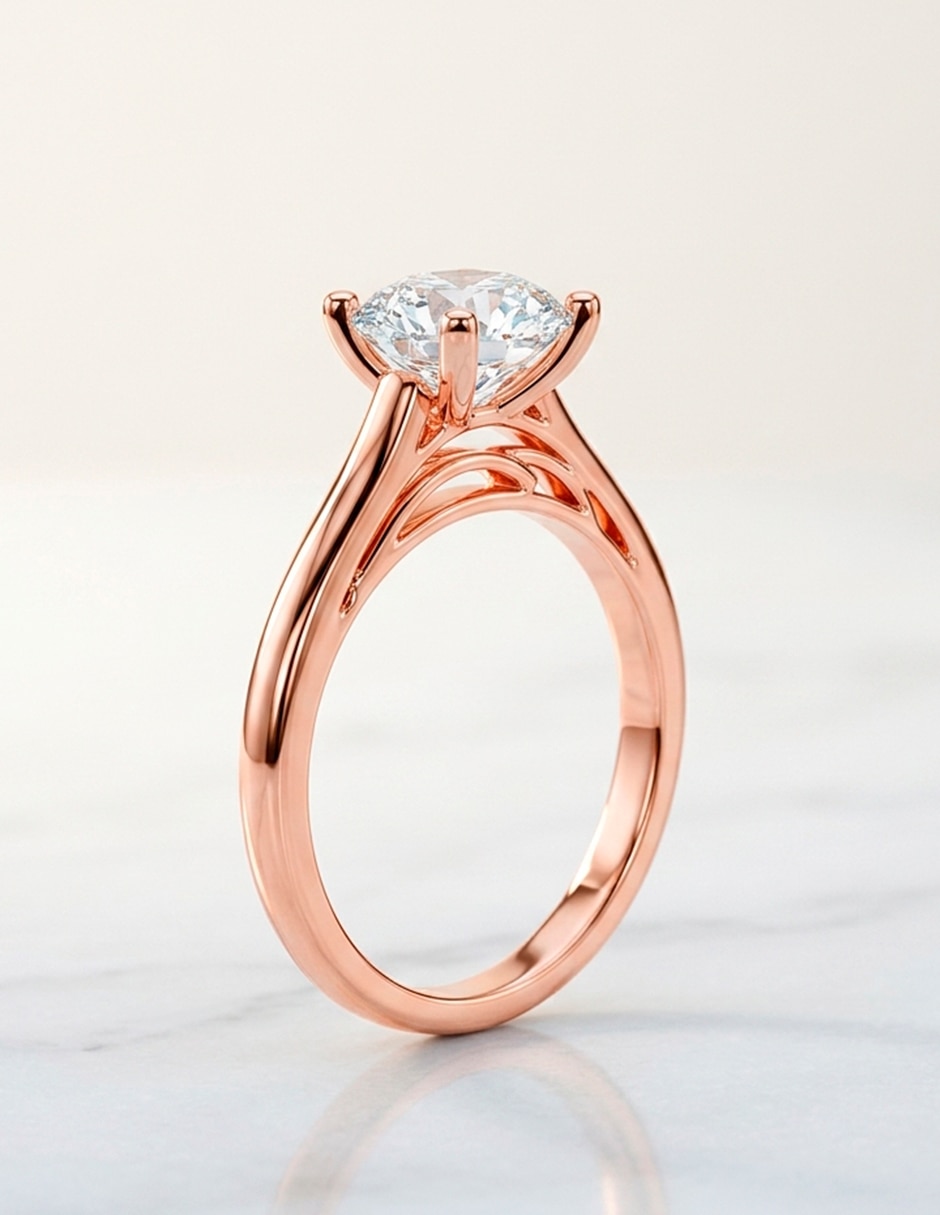 Anillo de compromiso de Oro 14 K 7