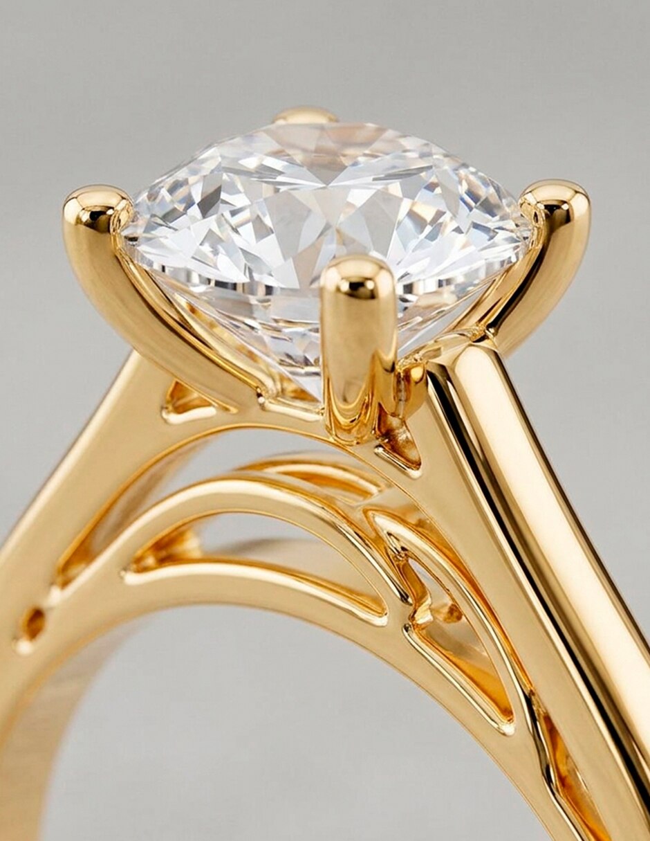 Anillo de compromiso de Oro 9 K Amore Mio