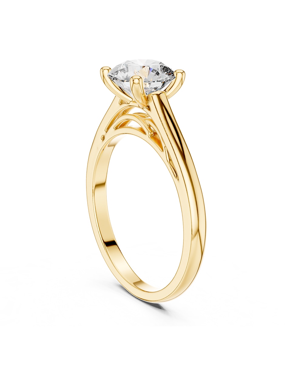 Anillo de compromiso de Oro 9 K 3
