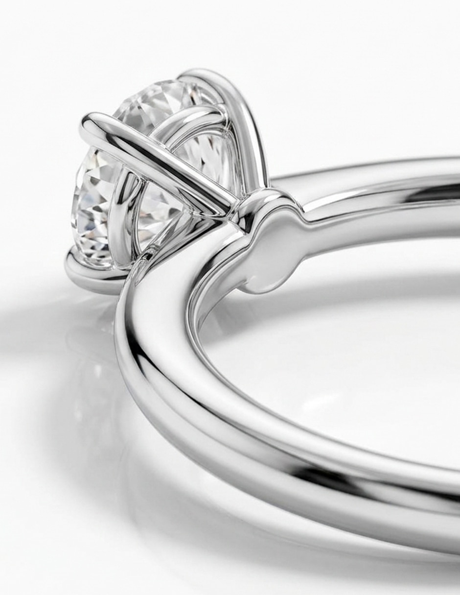 Anillo de compromiso de Oro 9 K Zirconia cúbica 6