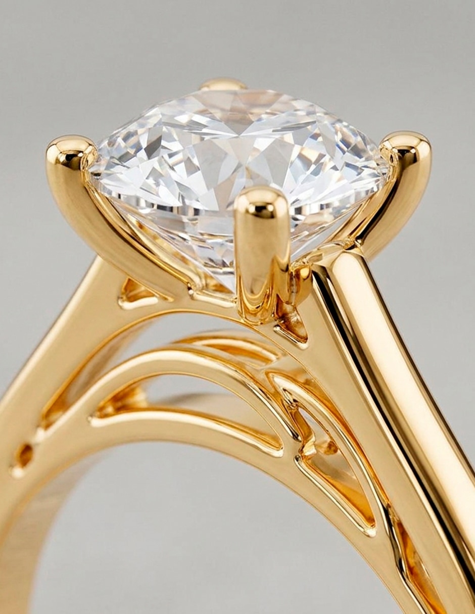 Anillo de compromiso de Oro 18 K 10