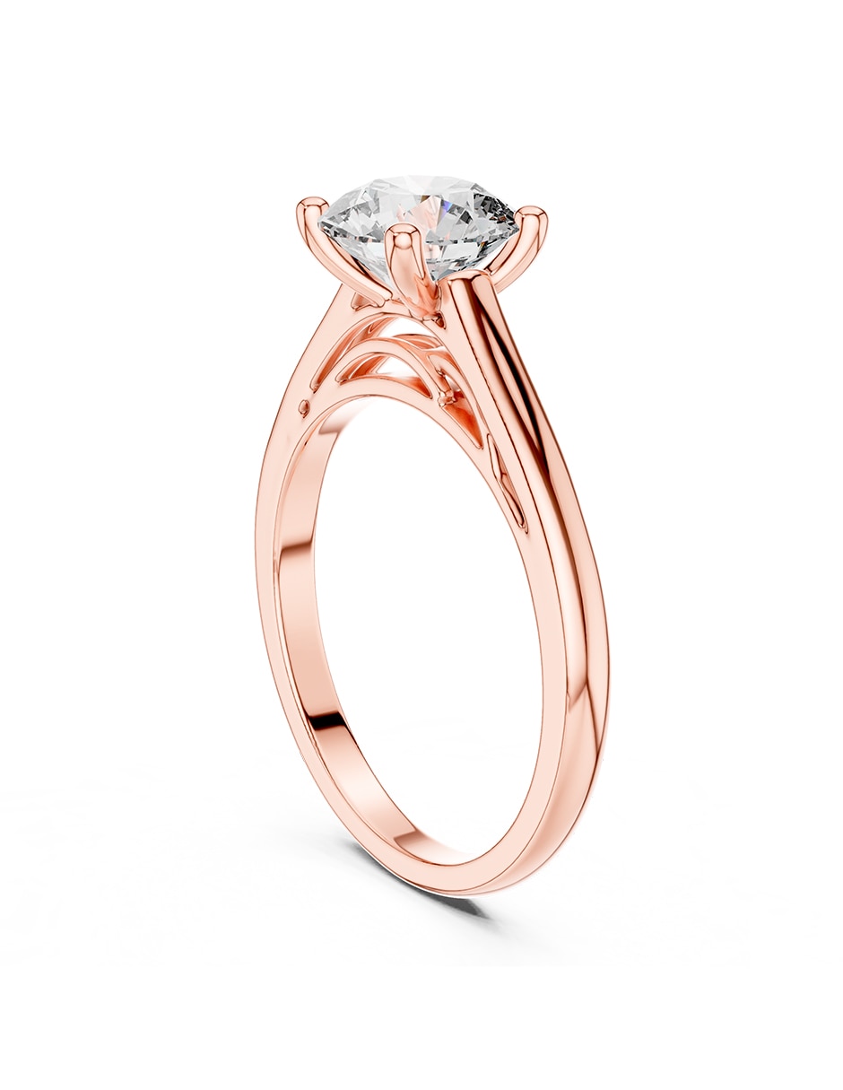 Anillo de compromiso de Oro 18 K 4
