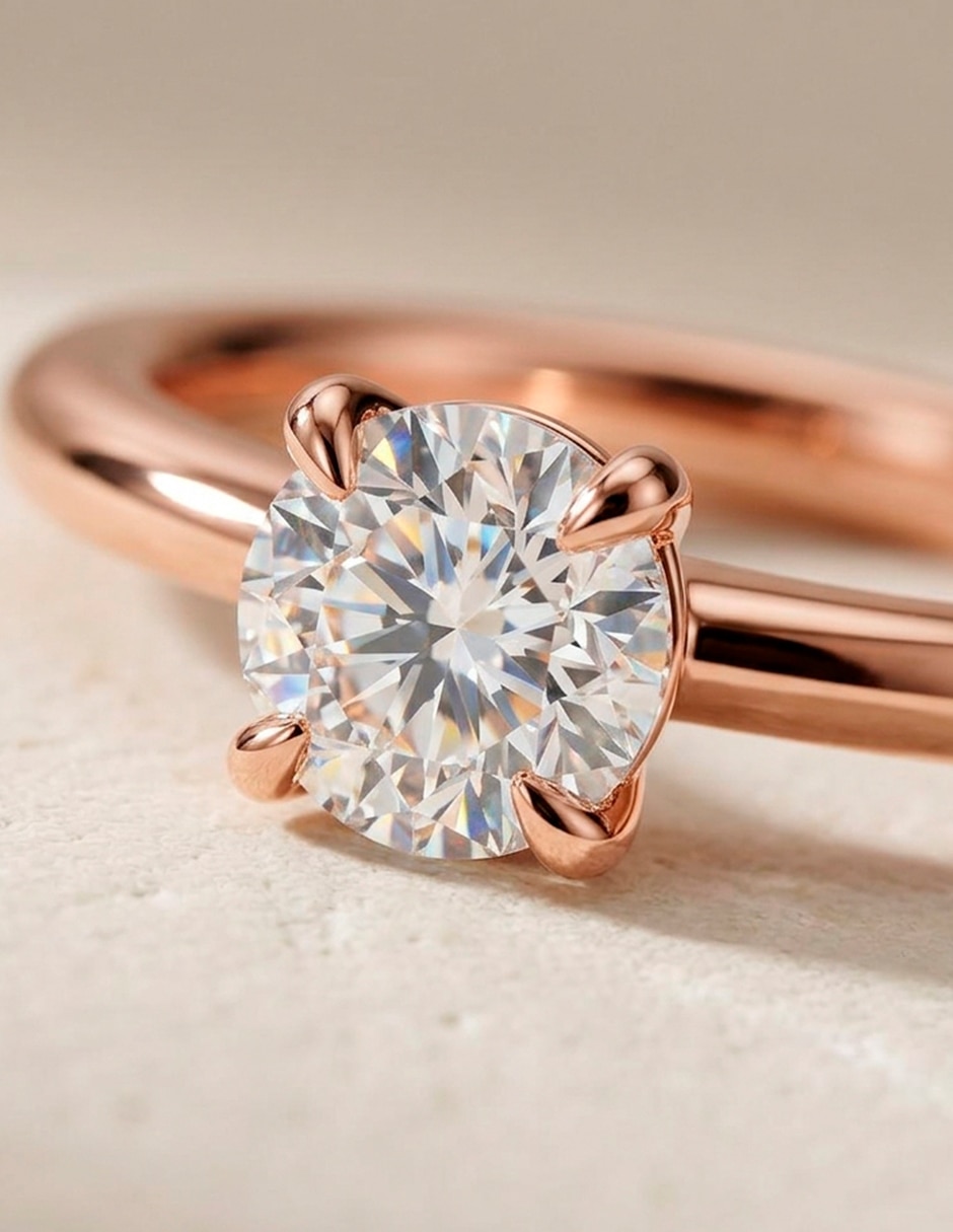 Anillo de compromiso de Oro 18 K Zirconia cúbica 7