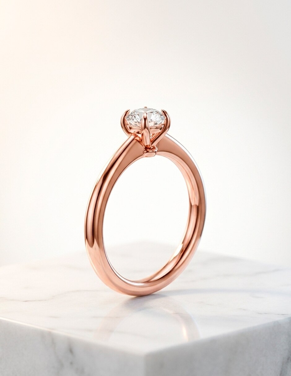 Anillo de compromiso de Oro 9 K 7