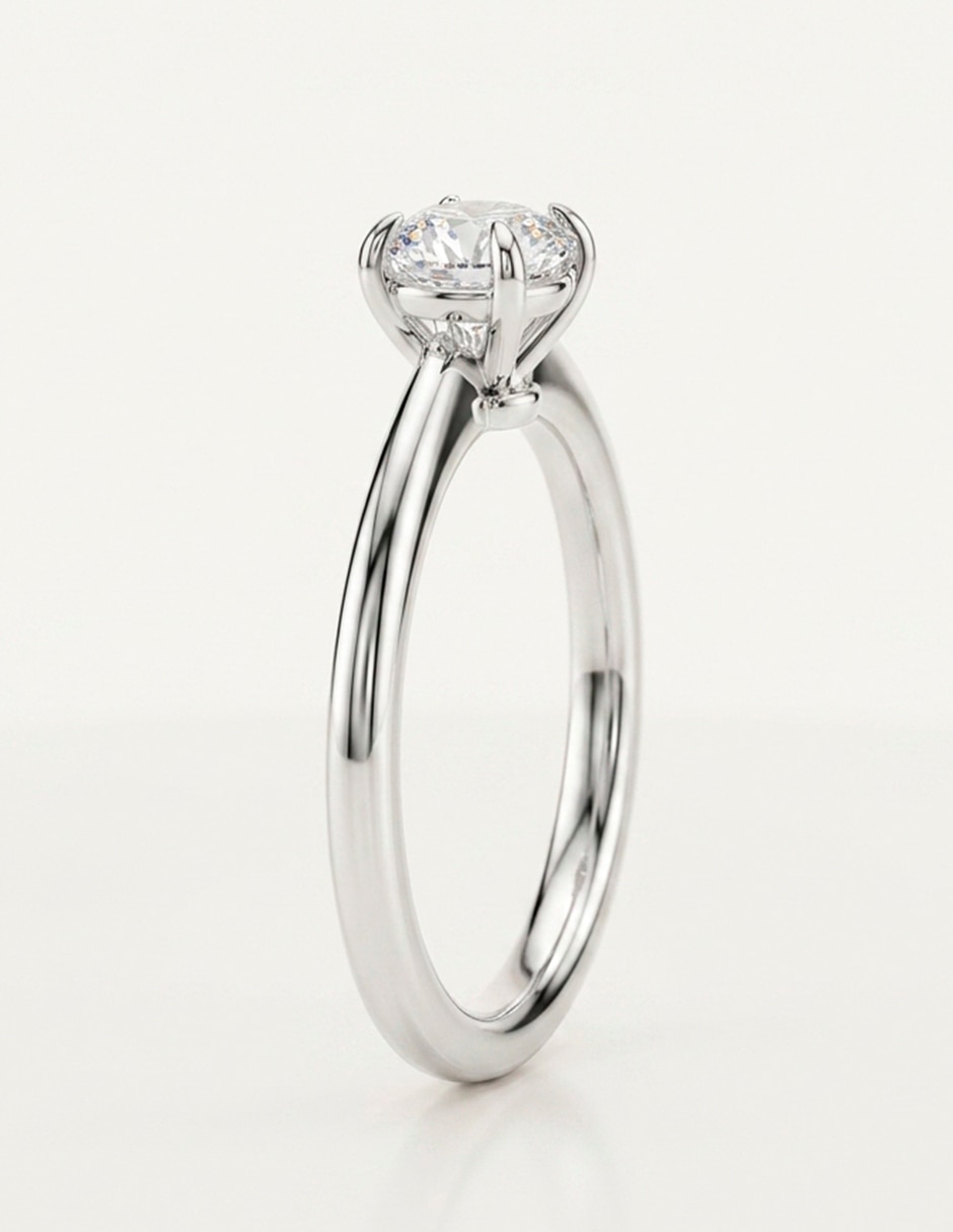 Anillo de compromiso de Oro 14 K 10