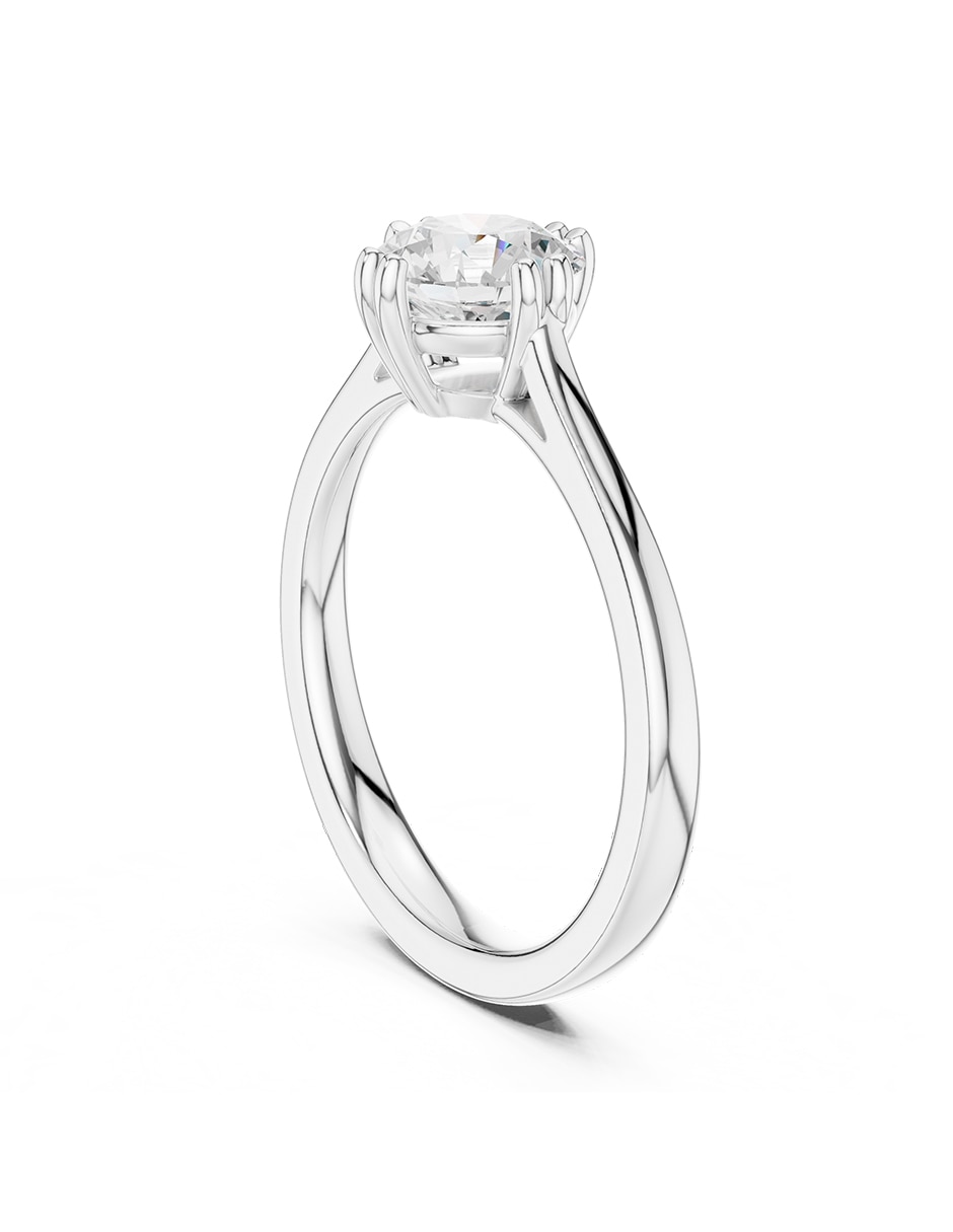 Anillo de compromiso de oro 14 k diamante de laboratorio 3