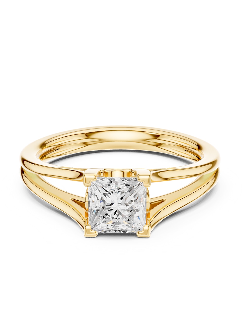 Anillo de compromiso de oro 9 k