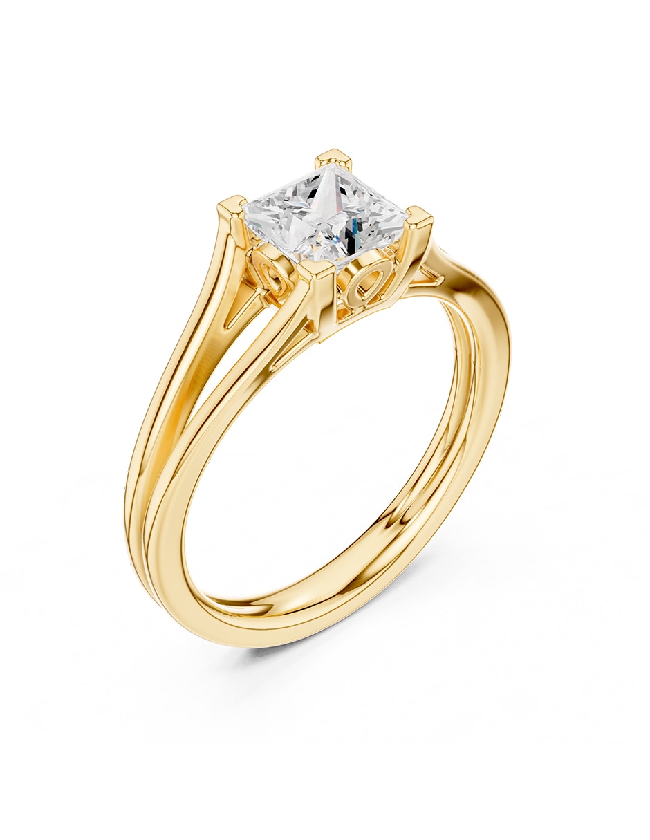 Anillo de compromiso de oro 9 k 2