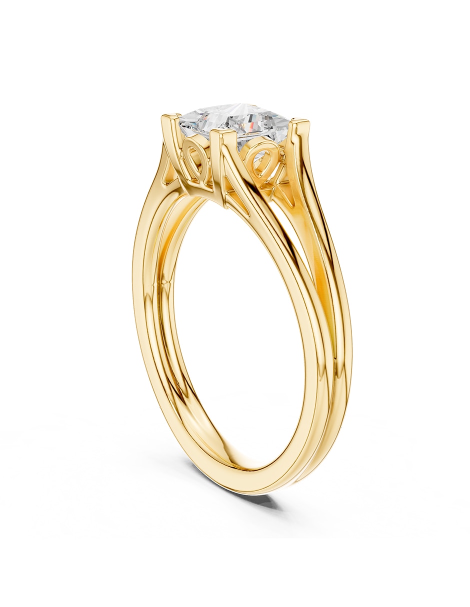 Anillo de compromiso de oro 9 k 3