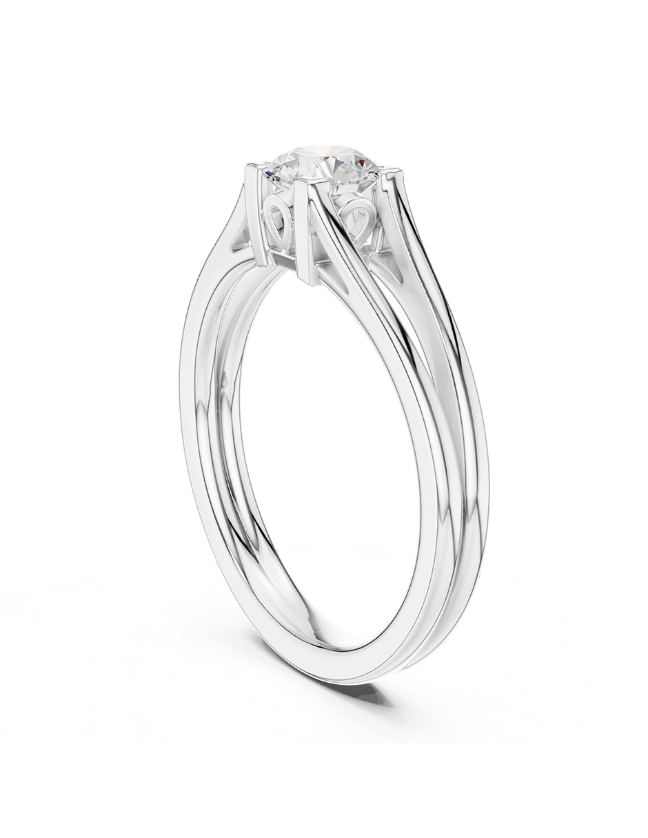 Anillo de compromiso de oro 14 k 3