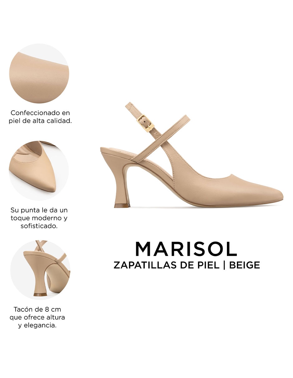 Zapatilla de piel Davenia