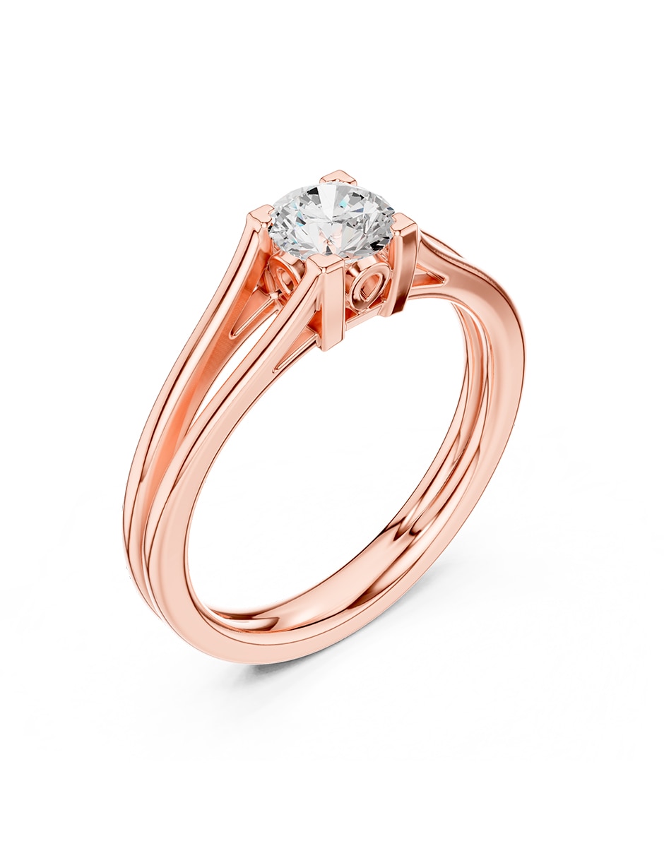 Anillo de compromiso de oro 9 k 2