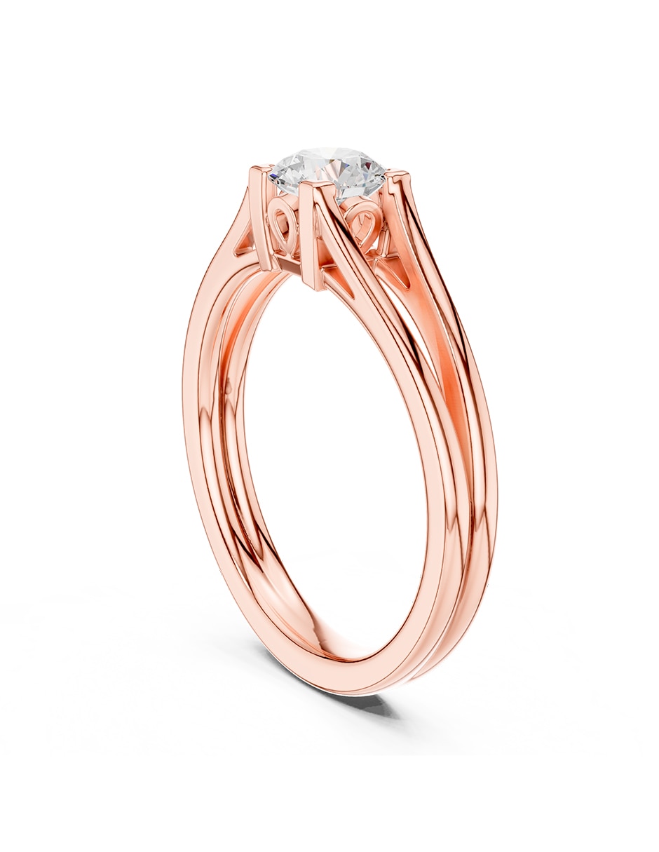 Anillo de compromiso de oro 9 k 3