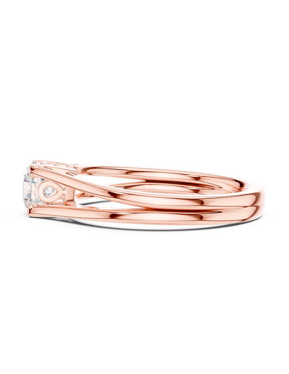Anillo de compromiso de oro 9 k 5
