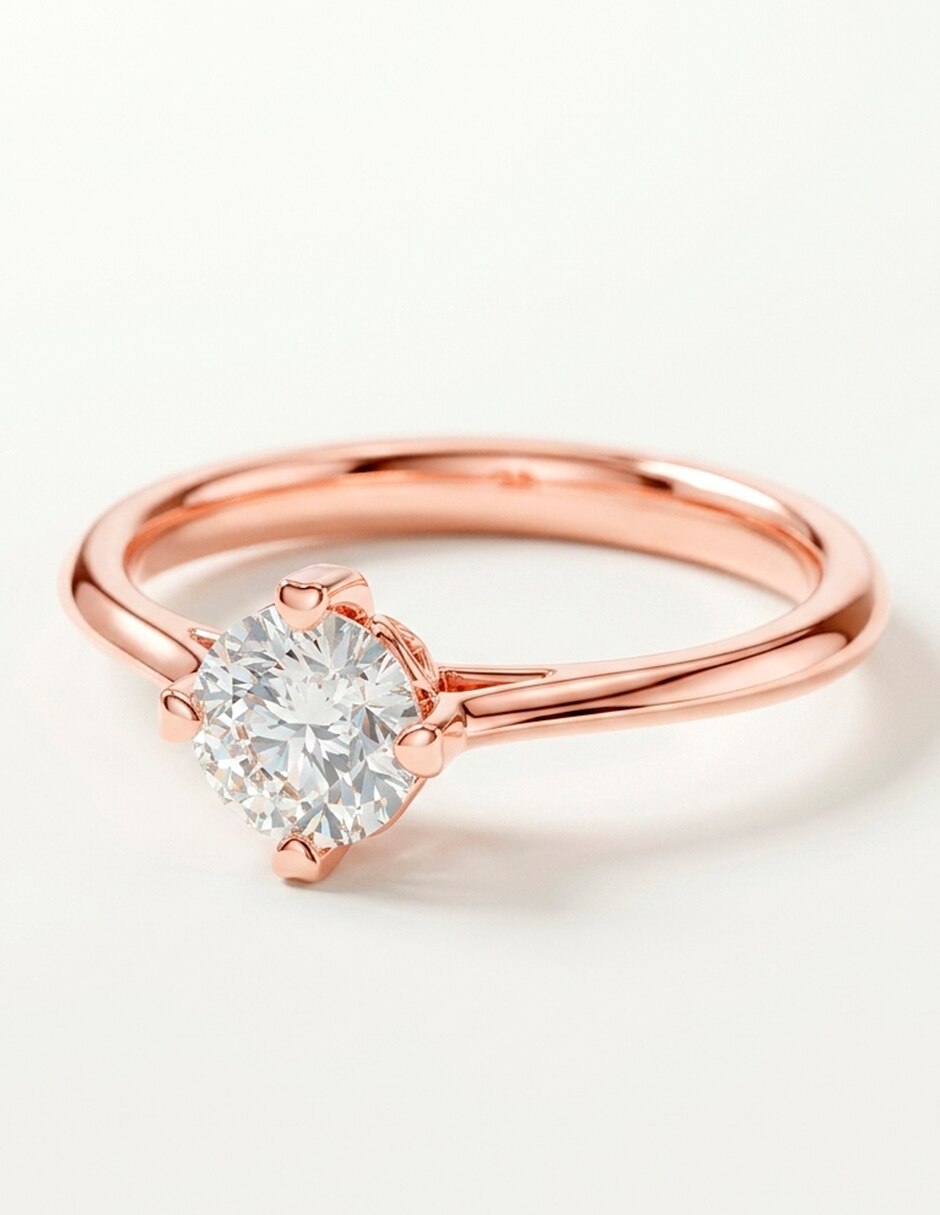 Anillo de compromiso de oro 9 k 7