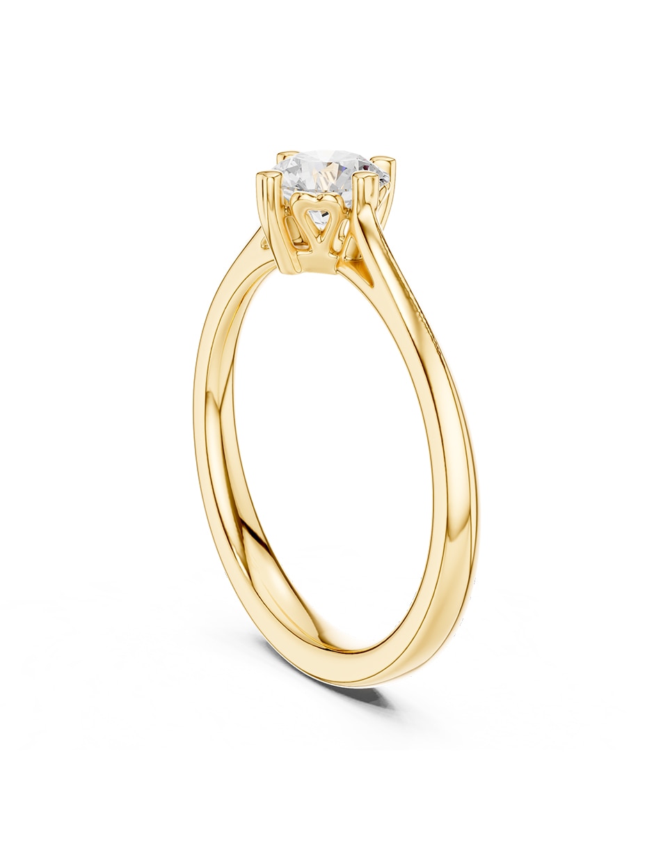 Anillo de compromiso de oro 9 k 3