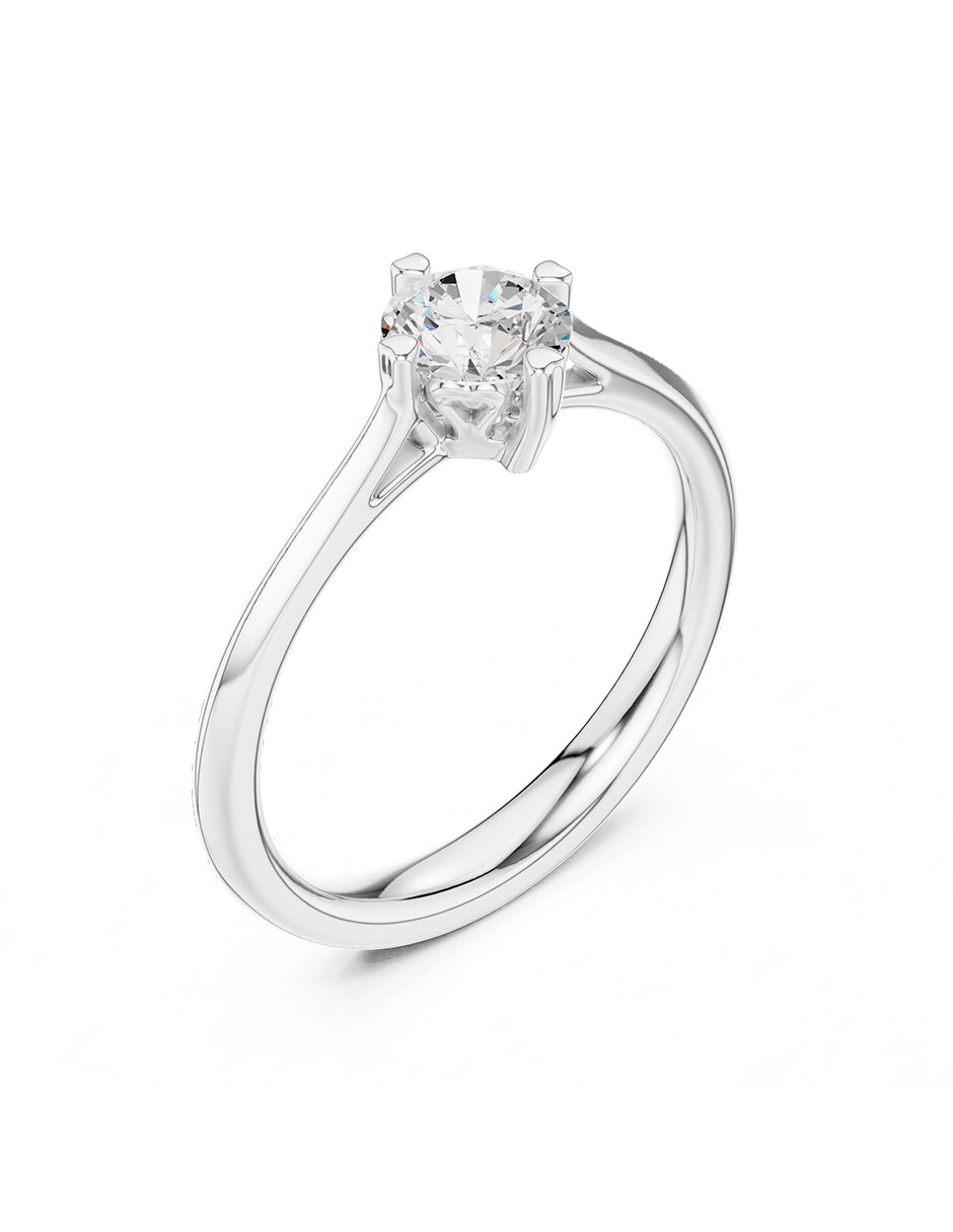 Anillo de compromiso de oro 18 k 2