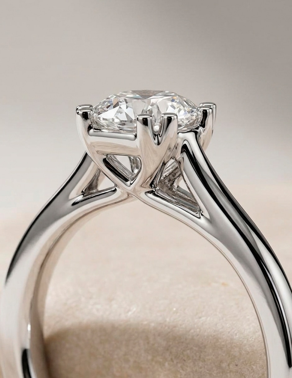 Anillo de compromiso de oro 9 k zirconia cúbica 8