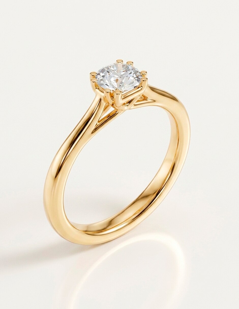 Anillo de compromiso de oro 14 k Amore Mio