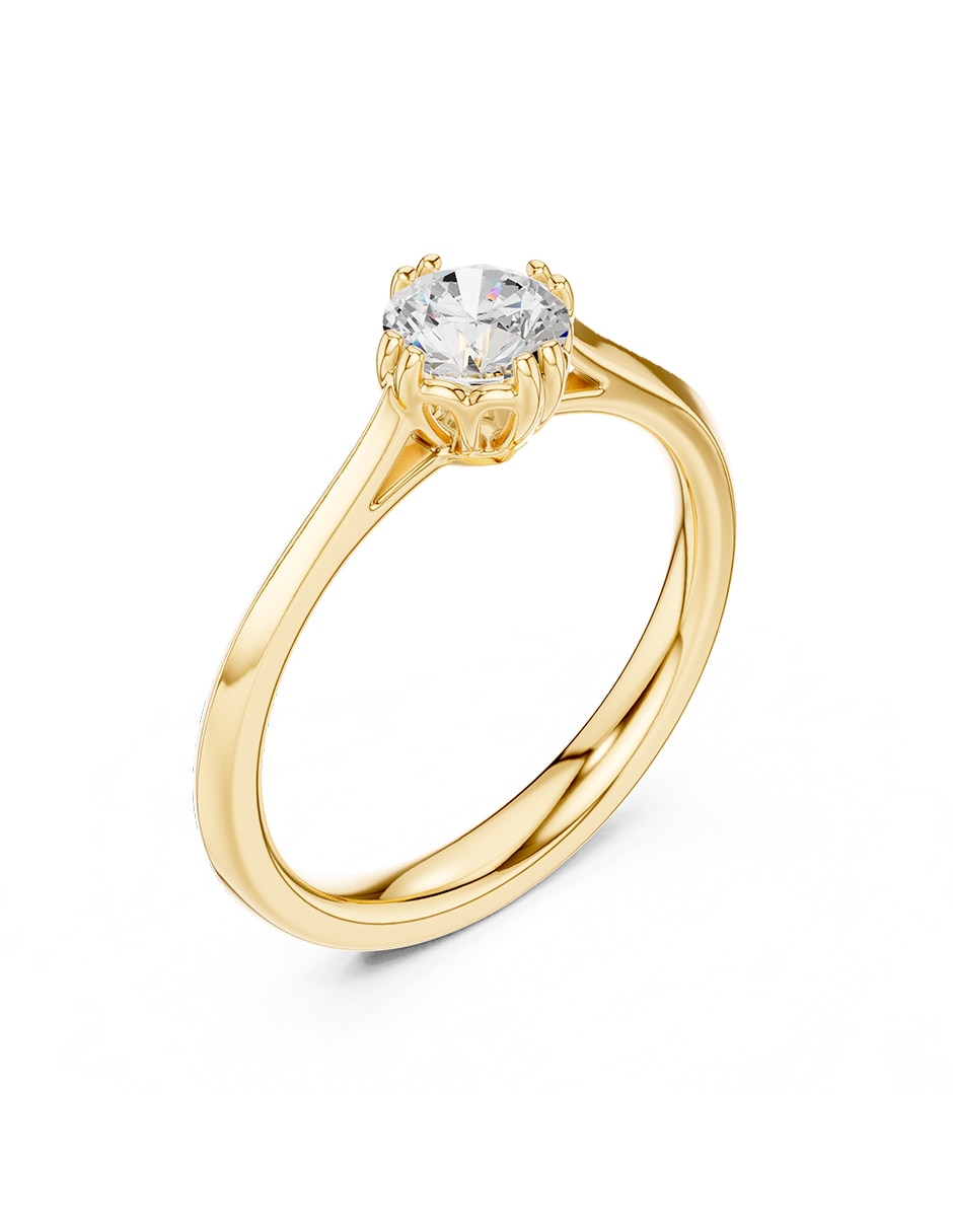 Anillo de compromiso de oro 18 K ! 2