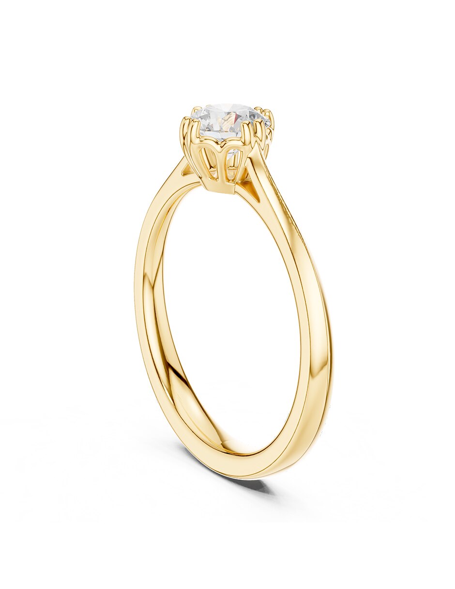 Anillo de compromiso de oro 14 k 5